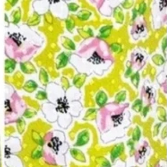 Cupcakes and Cashmere Lime Green Blouse with Pink Floral Pattern - Picture 3 of 3